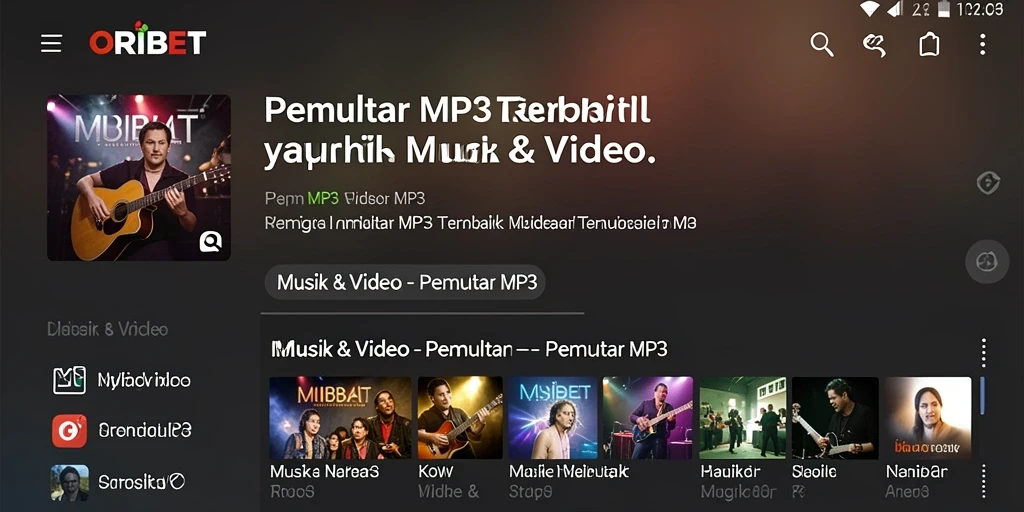 Tampilan antarmuka ORIBET yang menarik dan fungsional.